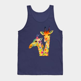 Three Curious giraffes Tank Top